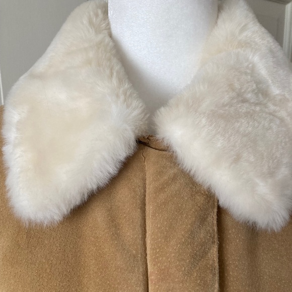 J Percy for Marvin Richards Vintage SUEDE FAUX FUR Jacket SZ L - Picture 2 of 12